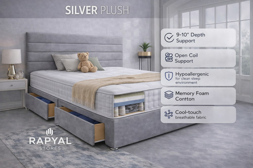 Luxury plush divan bed - divan,