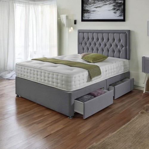 Divan bed plush - bed, velvet