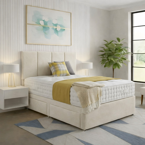 Reinforced divan bed - bed, with