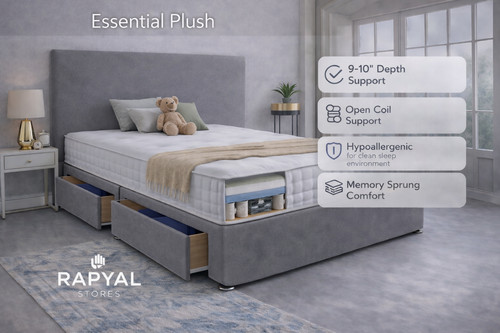 Plush divan bed - plush, essential