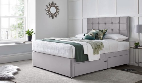 Orthopaedic divan bed set with - divan,