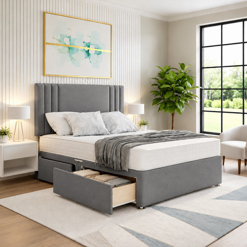 Reinforced divan bed - reinforced,