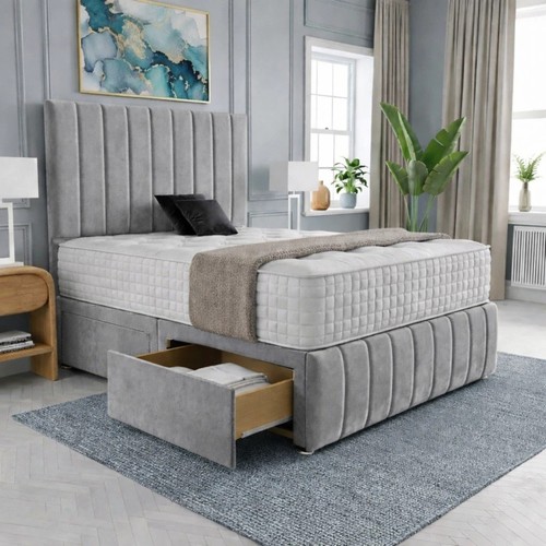 Reinforced divan bed memory - bed,
