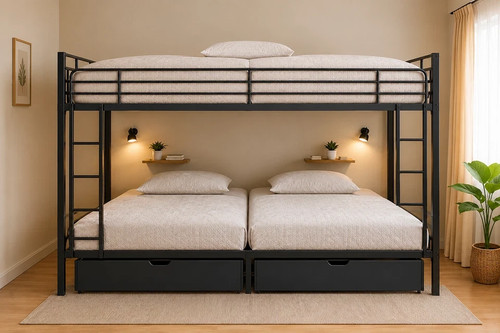 Quad bunk bed - bunk, for