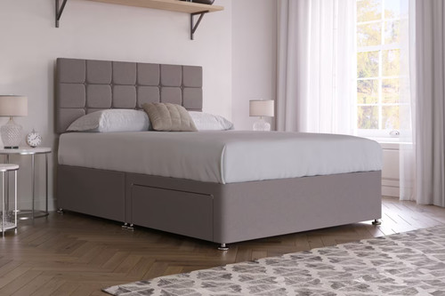 Memory foam divan bed - set, with