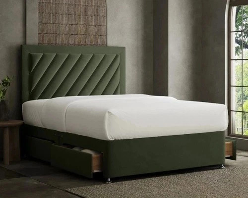 Plush divan bed - plush, with