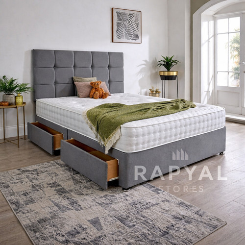 Plush divan bed set - set, with