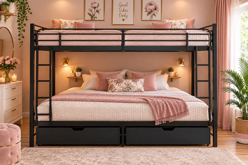 Quad bunk bed - bunk, one