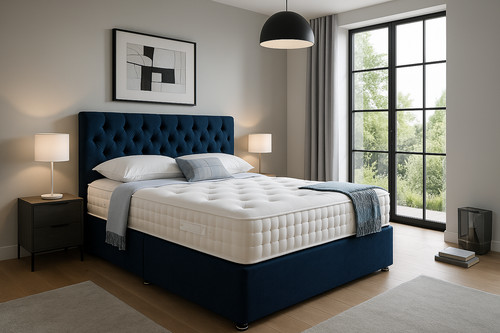 Velvet divan bed set memory - bed, +