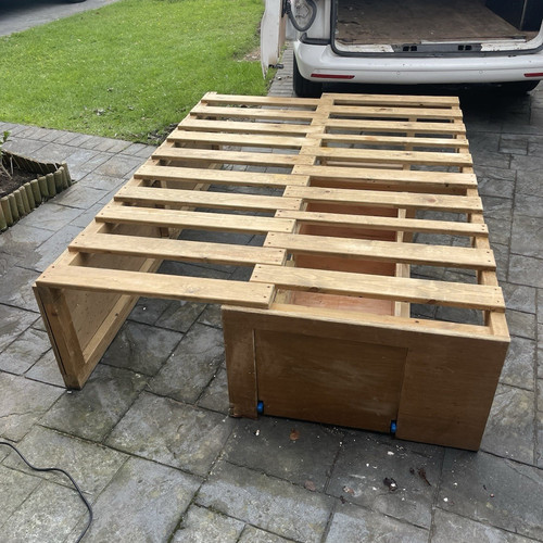 Single wooden bed frame - frame, 2