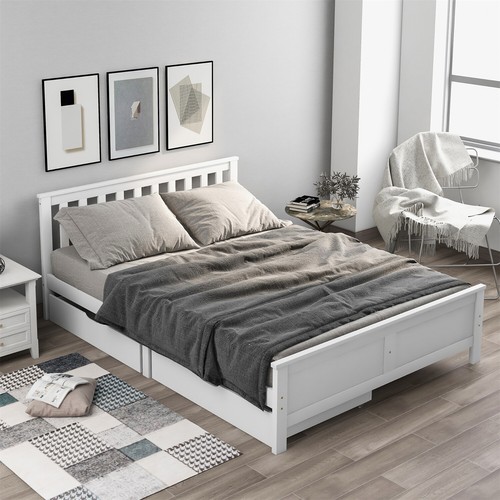 4ft6 wooden double - 4ft6, bed