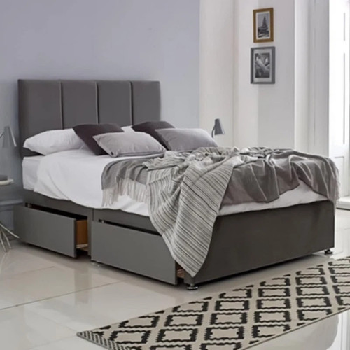 Divan panel bed set mattress - divan,