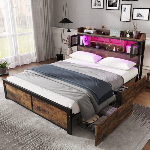 Double single bed frame with - single,
