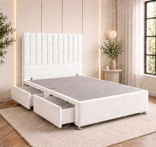 Plush divan bed set - divan,
