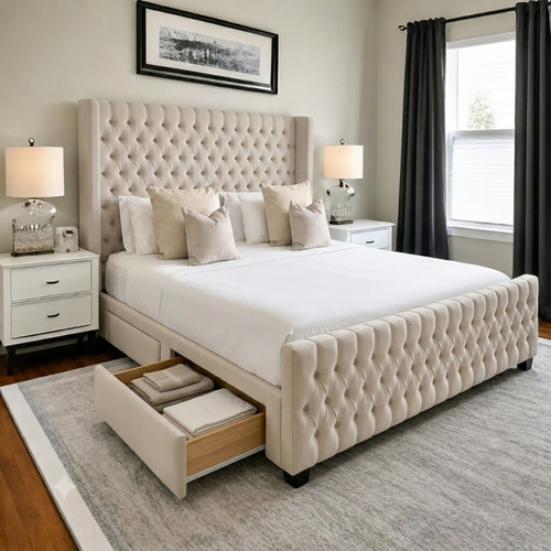 Reinforced divan bed set with - reinforced,