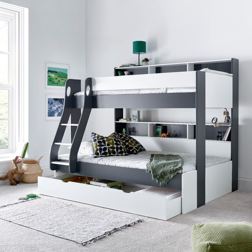 Oliver grey white wooden - white,