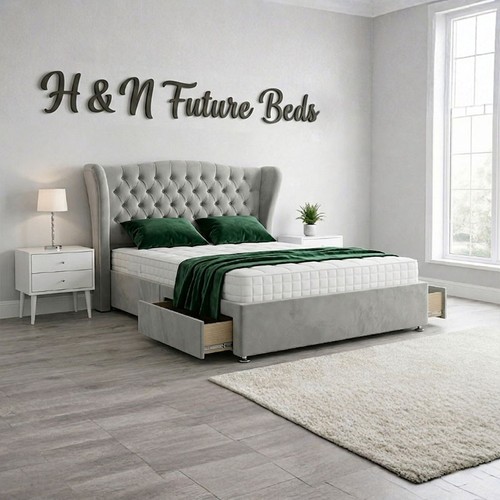Winged divan bed set - divan,
