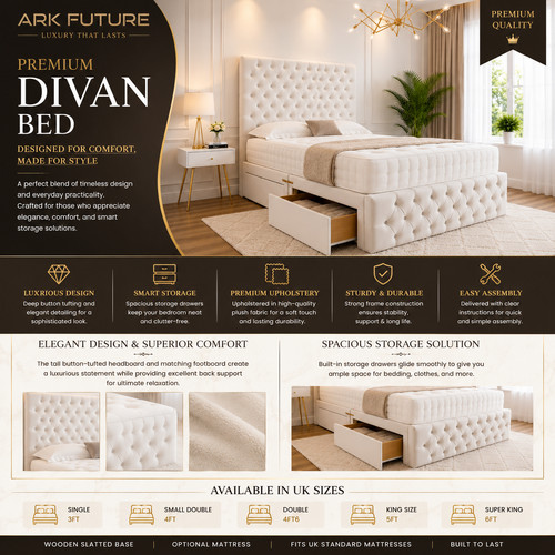 Chesterfield divan bed - divan,