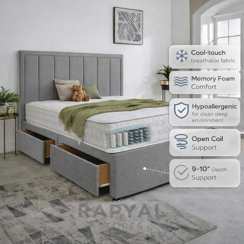 Luxury divan bed set with - luxury,